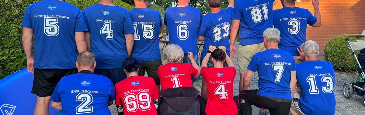 Die Reserve der isländischen Volleyball-Nationalmannschaft on tour